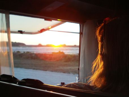 Schöne Aussicht im Wohnmobil